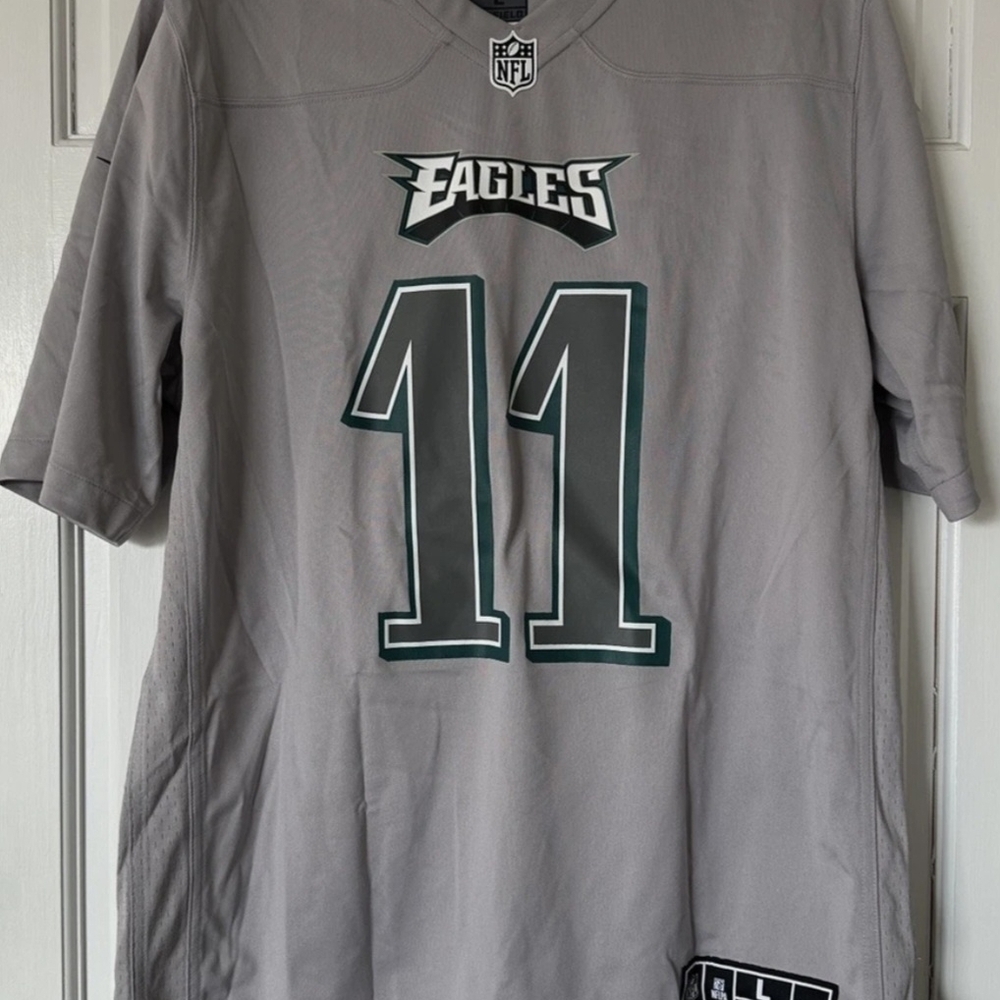 AJ Brown NFL Philadelphia Eagles Gray Jersey #11